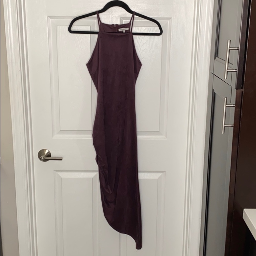 purple party dress